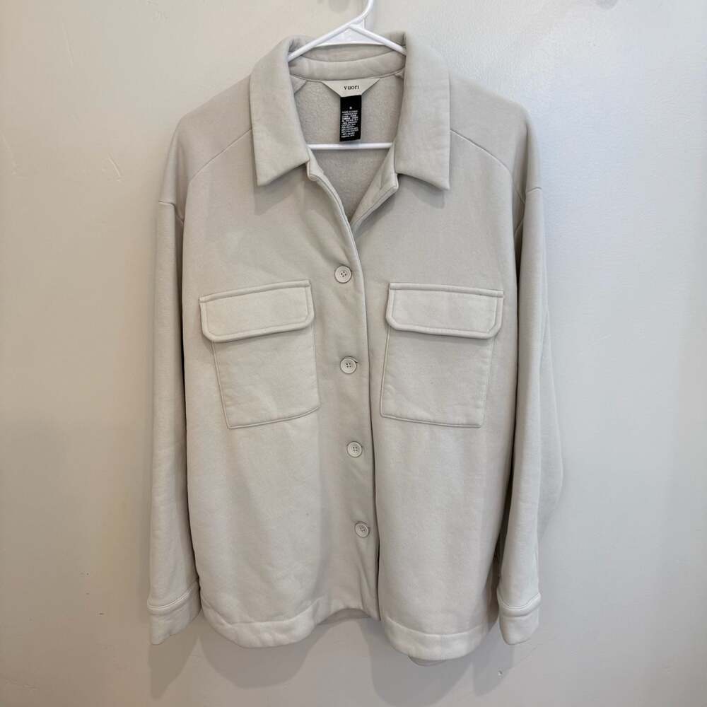 Vuori Restore Shirt Jacket in Salt